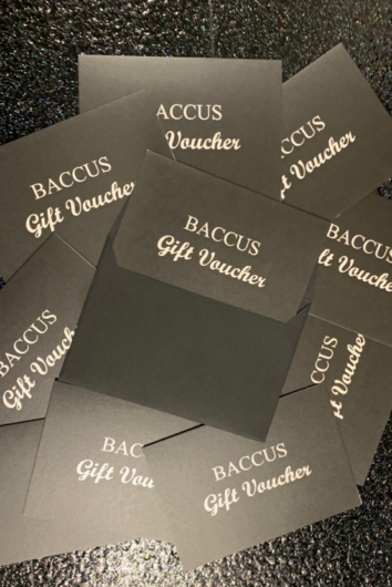 Baccus gift voucher - the perfect gift for men & women