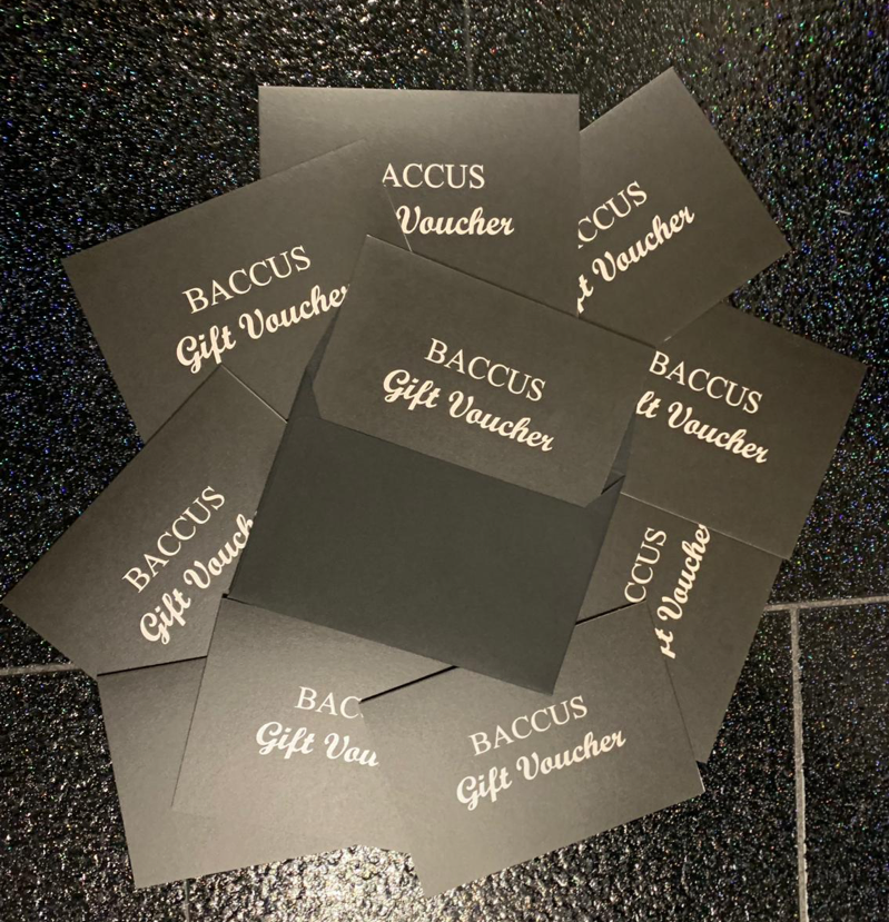 Baccus gift voucher - the perfect gift for men & women