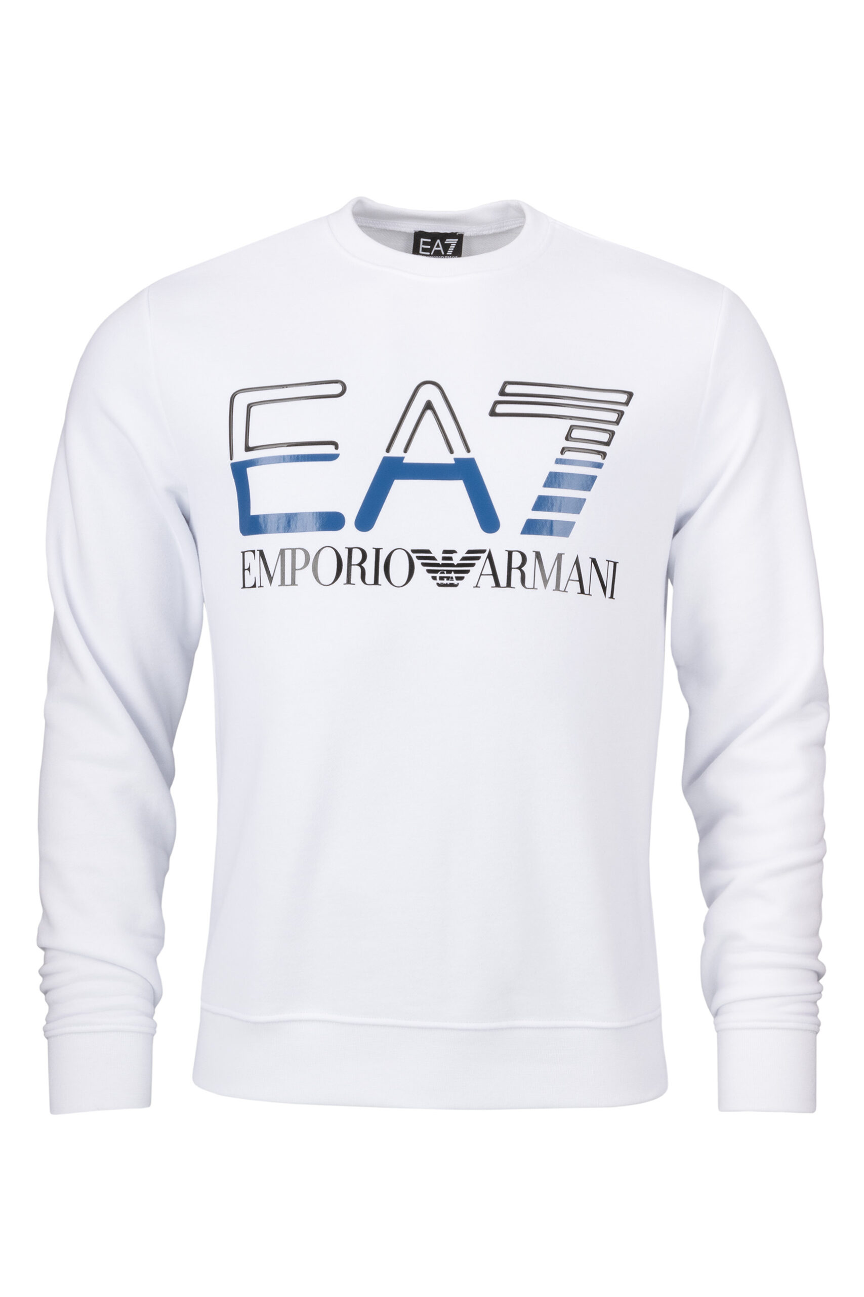 Ea7 on sale sweatshirt white