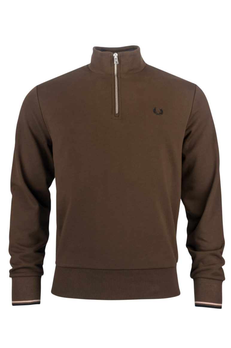 FRED PERRY - M3574 HALF ZIP SWEAT - Image 4