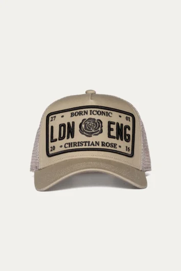 Christian Rose - Iconic Plate Cap - Sand/Black