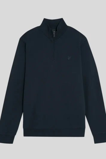 Lyle & Scott - Superfine Quarterzip ML2258 Sweatshirt - Dark Navy