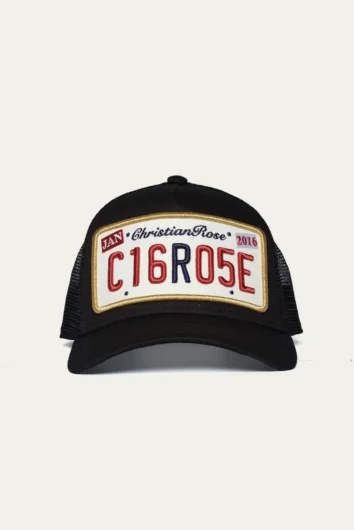 Christian Rose - Private Plate Trucker Cap - Black/Gold