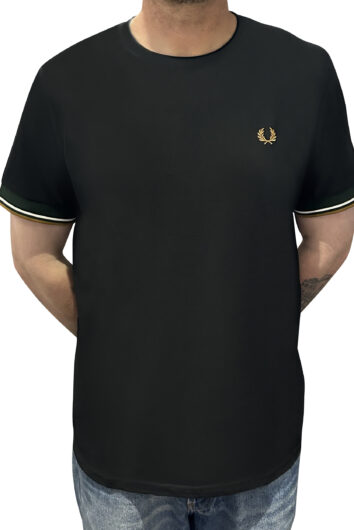 Fred Perry - Twin Tipped Cuff Tee - Black