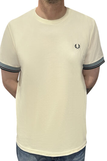 Fred Perry - Twin Tipped Cuffed Tee - Ecru