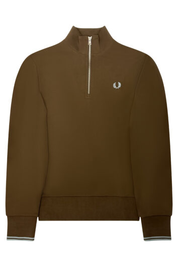 Fred Perry - Halfzip Sweatshirt M3574 - Brown