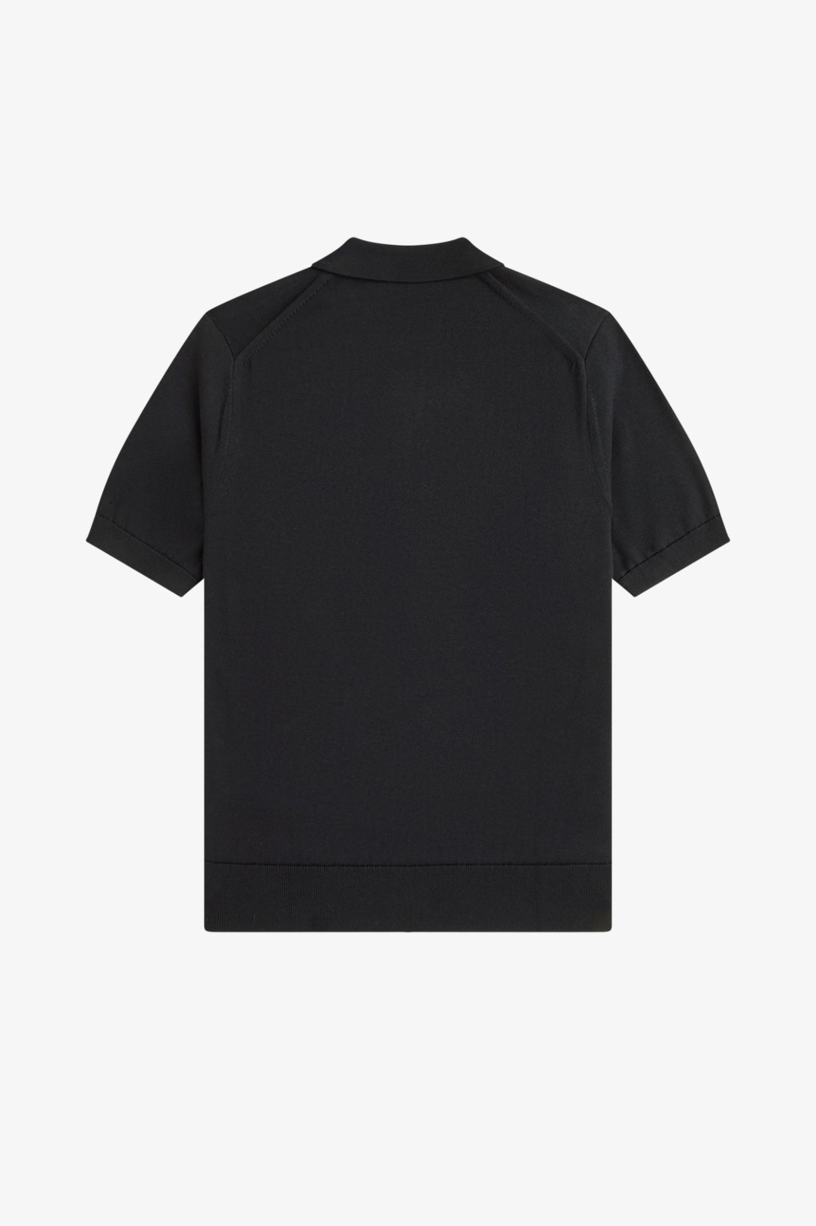 Fred Perry - Cotton Knit Shirt K9725 - Black - Image 2