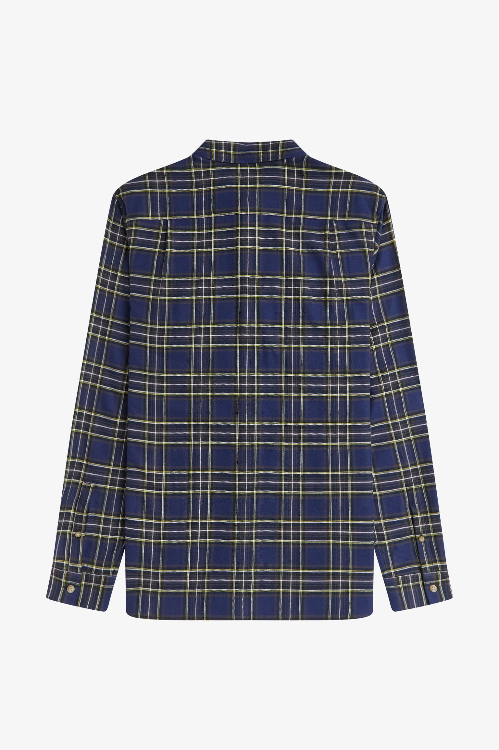 Fred Perry - Brushed Twill Tartan Shirt M1752 - French Navy - Image 3