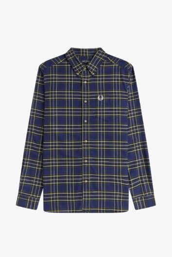 Fred Perry - Brushed Twill Tartan Shirt M1752 - French Navy