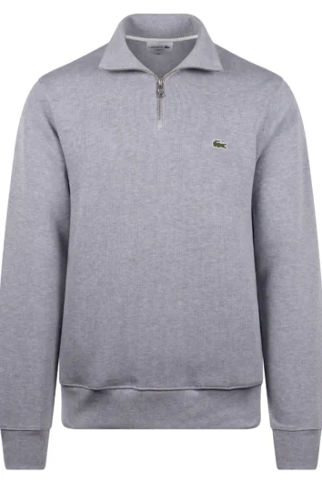 Lacoste -  1/4 Zip Sweatshirt SH1927 - Silver Chine