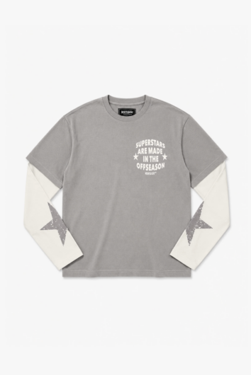 Kortsiide - Superstart Layered T-Shirt - Grey