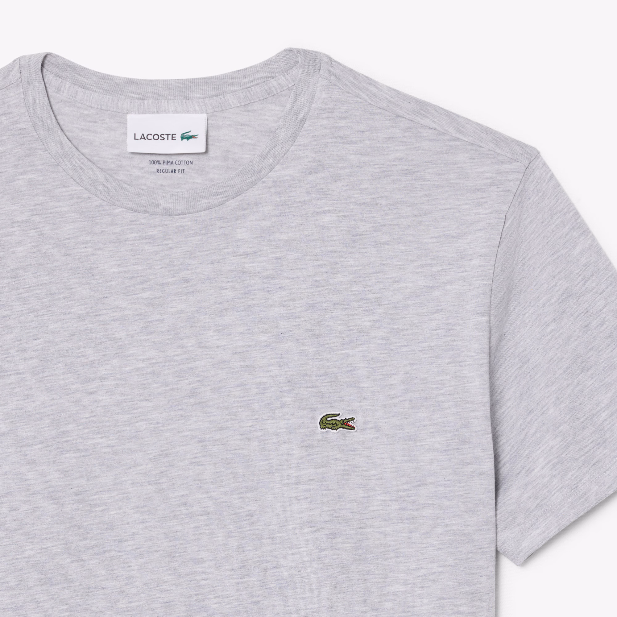 Lacoste - Crew Neck T-Shirt TH6709 - Grey - Image 3
