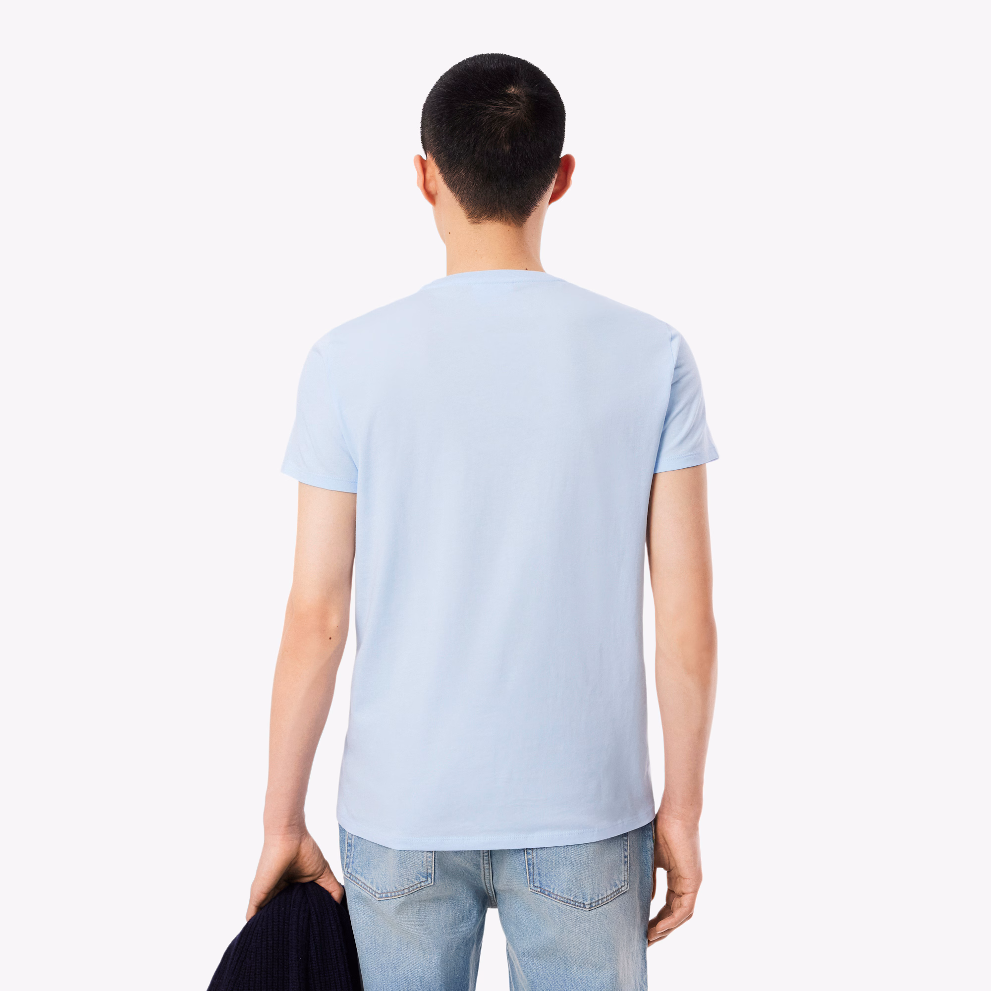Lacoste - Crewneck T-Shirt TH6709 - Sky - Image 3