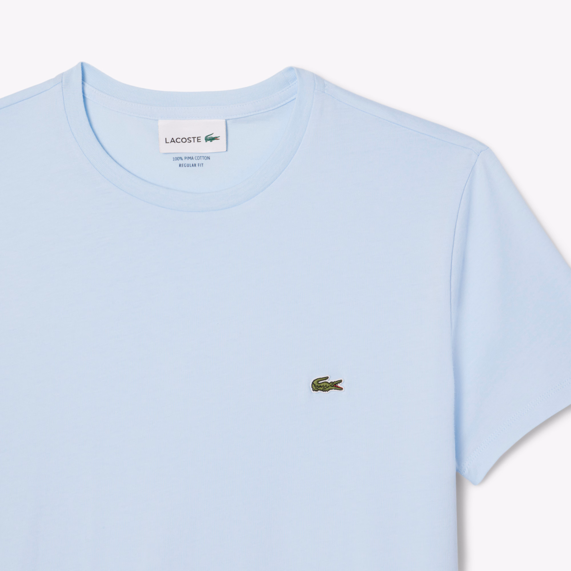 Lacoste - Crewneck T-Shirt TH6709 - Sky - Image 5