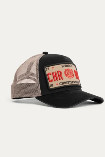 Christian Rose - Iconic II Trucker Cap - Black/Cream/Red