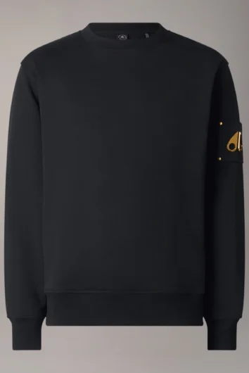 Moose Knuckles - HARTSFIELD SWEATSHIRT GOLD SERIES M35MS673 - BLACK