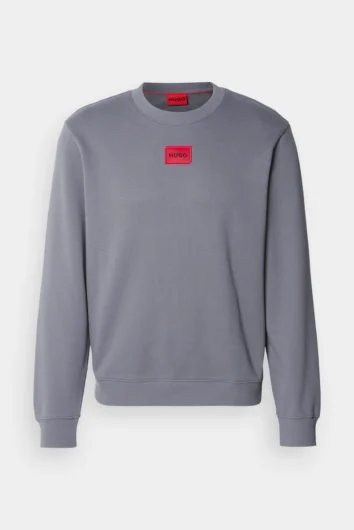 HUGO - Diragol Cotton Crewneck Sweatshirt - Grey