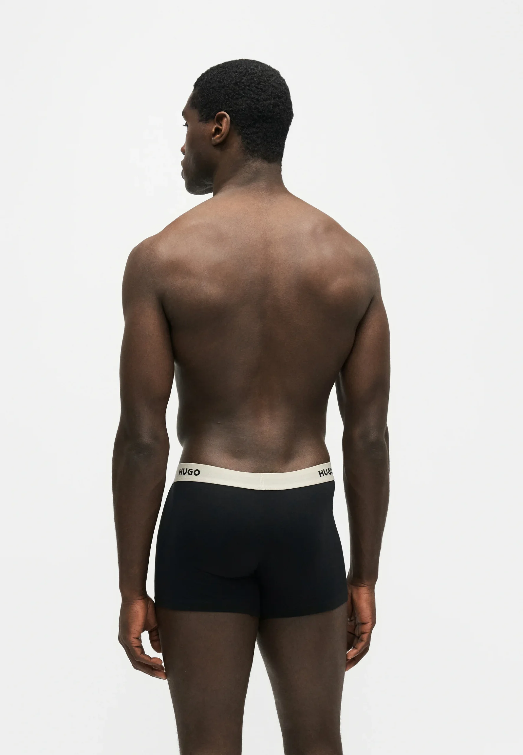 HUGO - Tripple-Pack Cotton Trunks - Charcoal - Image 2