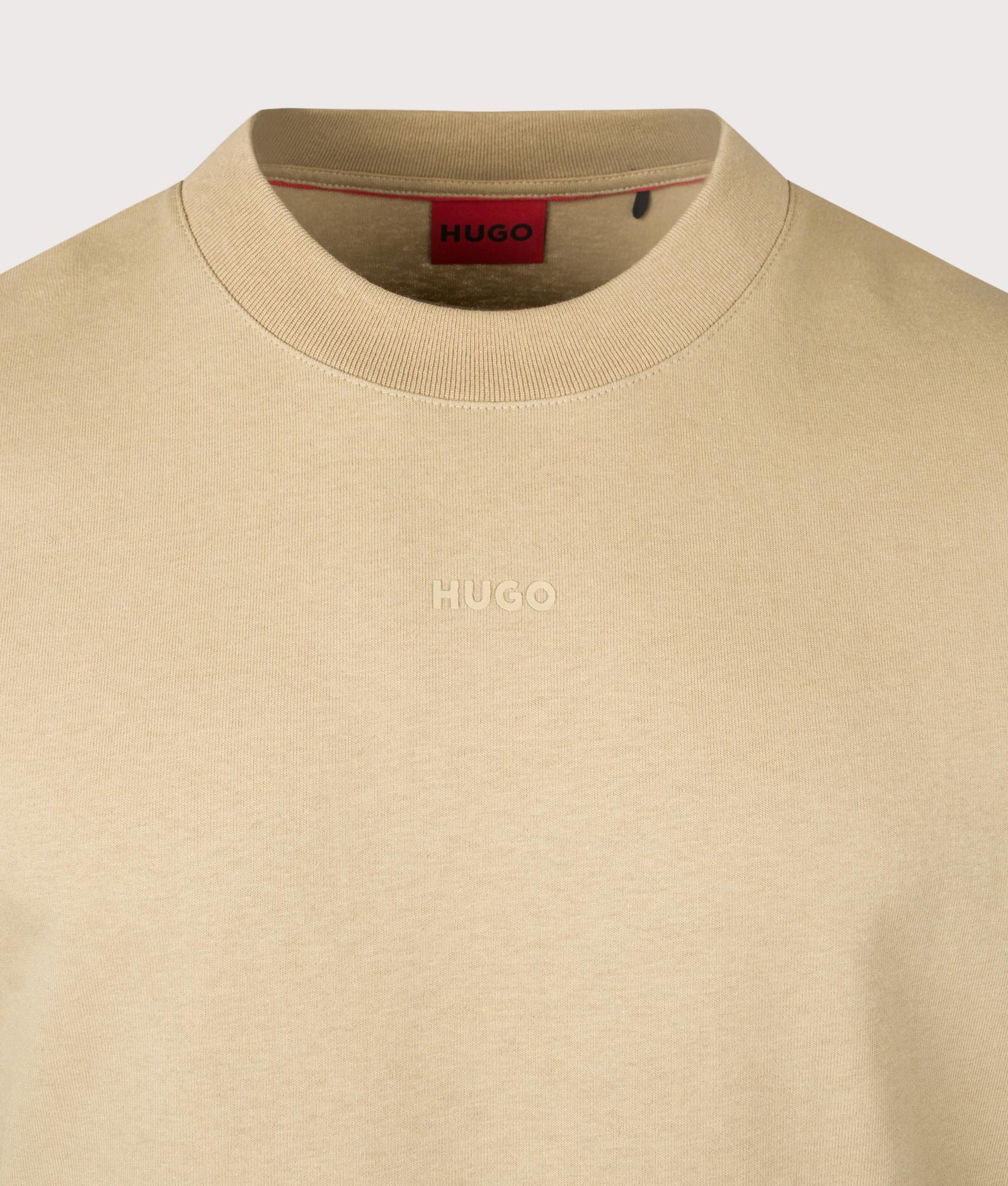 HUGO - Dapolino Cotton T-Shirt - Medium Beige - Image 3