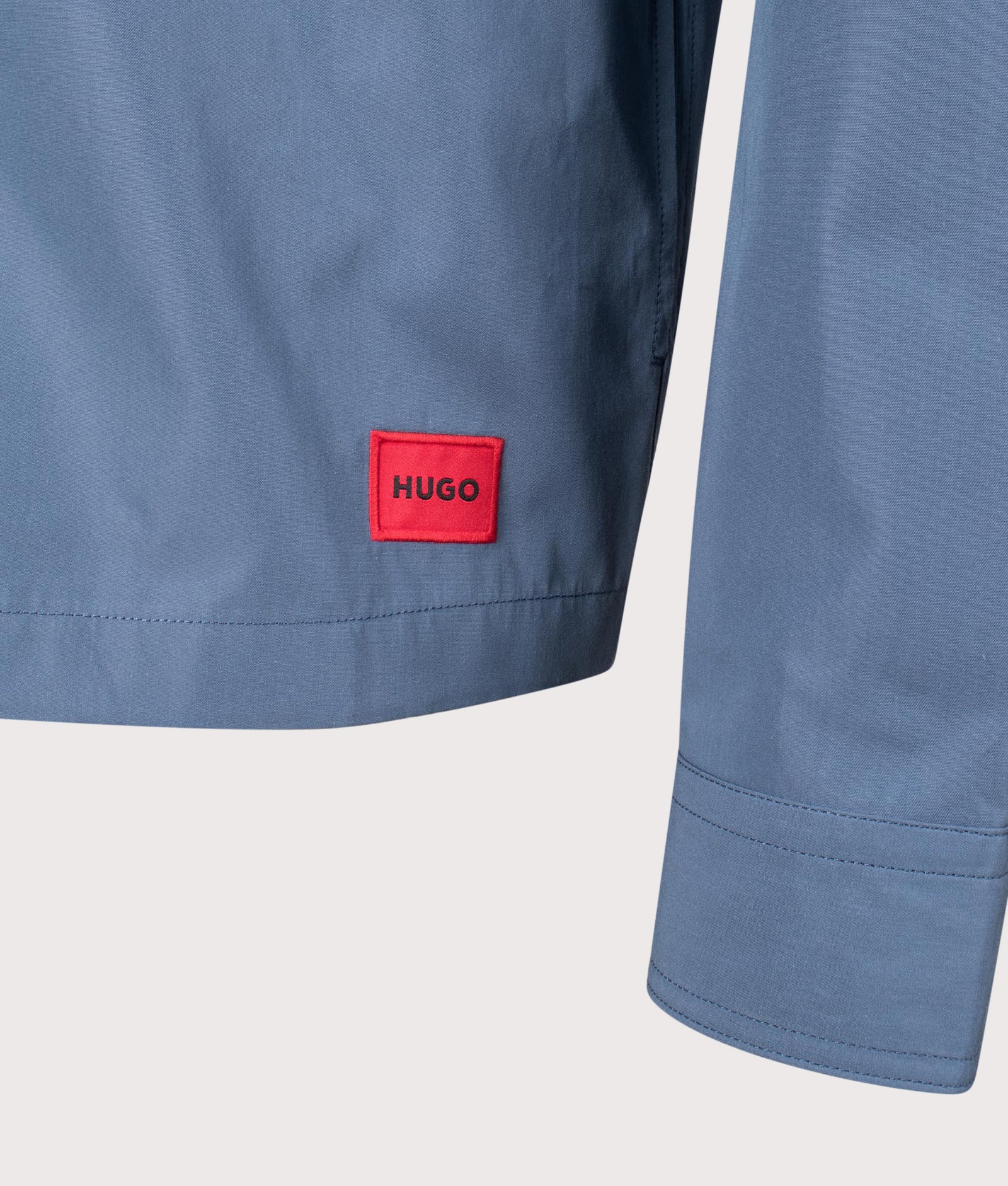 HUGO - Evalom Oversized Overshirt - Blue - Image 4