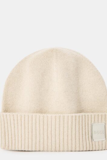 BOSS - Akaio Wool Blend Beanie - Beige
