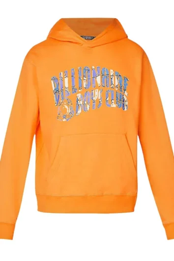 BILLIONAIRE BOYS CLUB - GATOR CAMO ARCH LOGO POPOVER HOOD - ORANGE