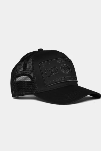 Christian Rose - Iconic II Trucker Cap - Black/Black Metallic