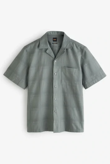 BOSS - Rayer Short Sleeve Relaxed Shirt - Open Green