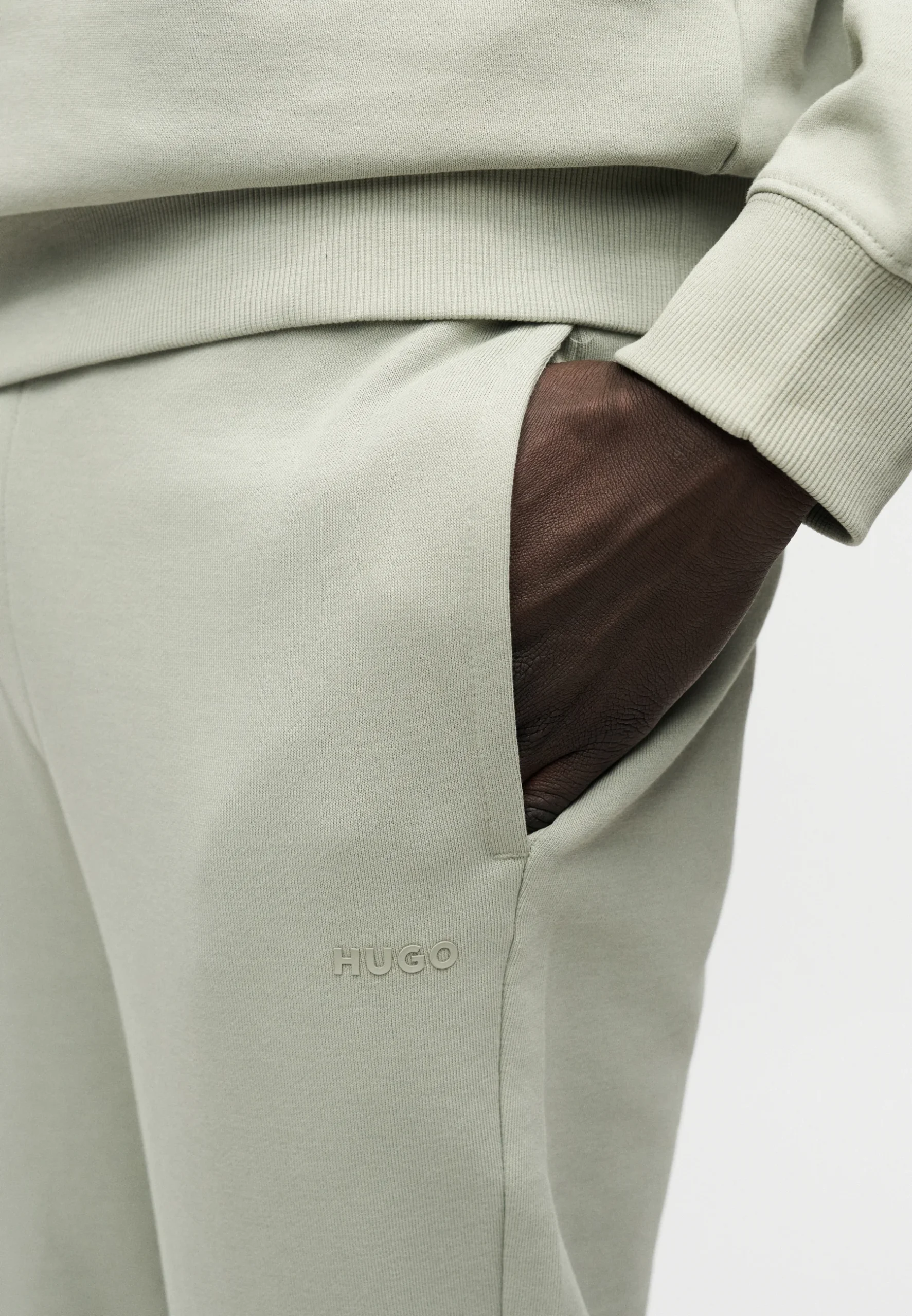 HUGO - Dapodayote Tracksuit Joggers - Light Pastel Green - Image 5