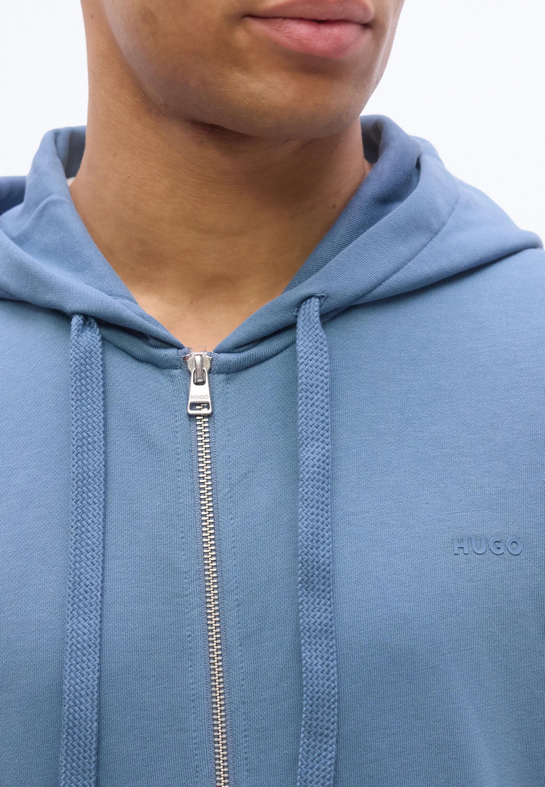 HUGO - Dapozip Hoodie - Open Blue - Image 2
