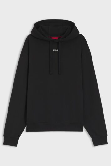 HUGO - Dapo Logo Print Hoodie - Black