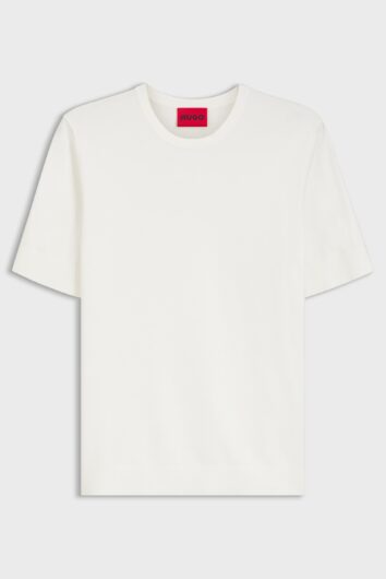 HUGO - San Carl Short Sleeved Sweater - Natural (White)