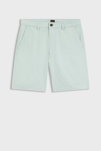 BOSS - Chino Slim Fit Shorts - Turquoise