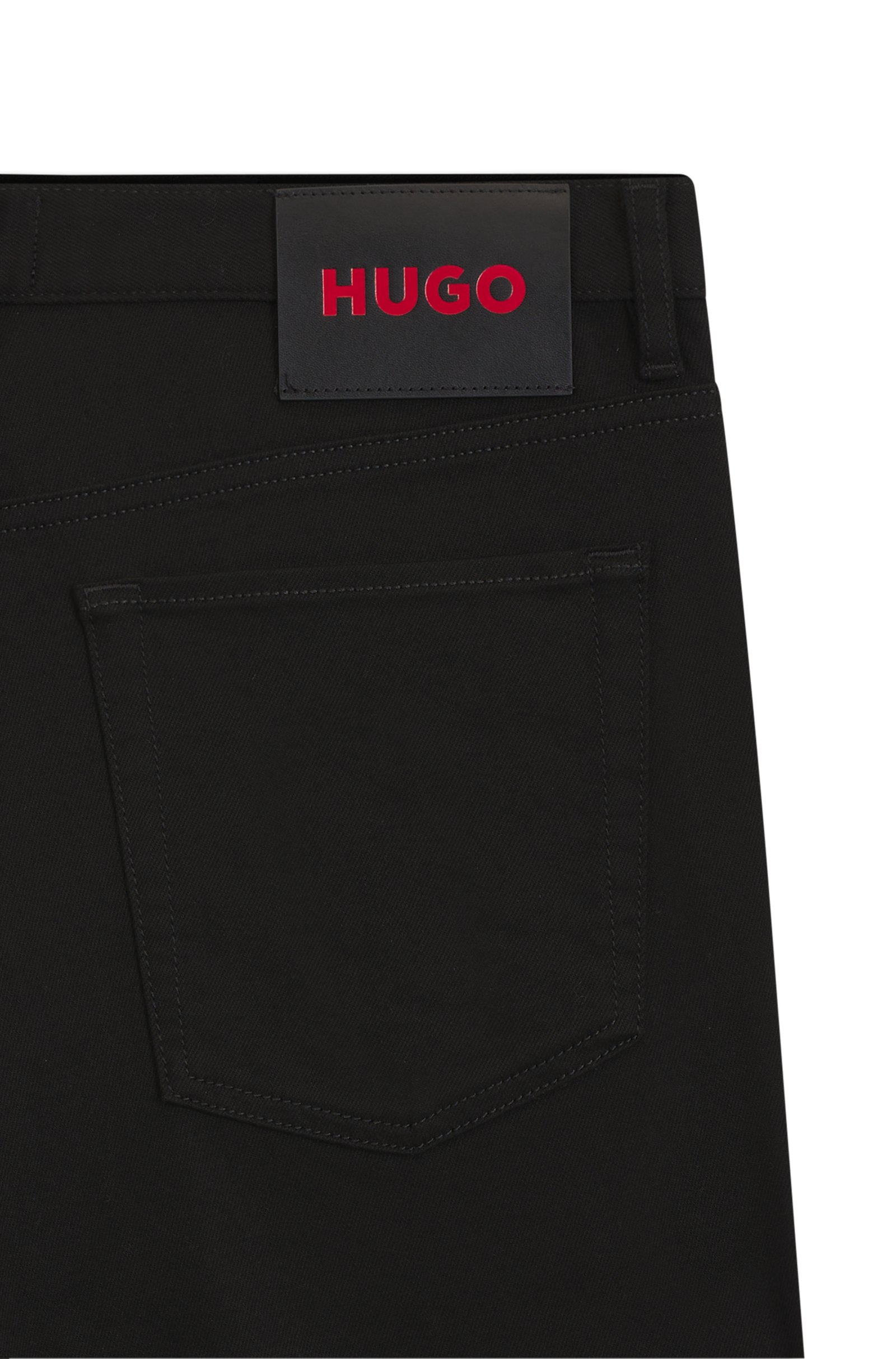 HUGO - 634 Tapered Fit Jeans - Black - Image 3