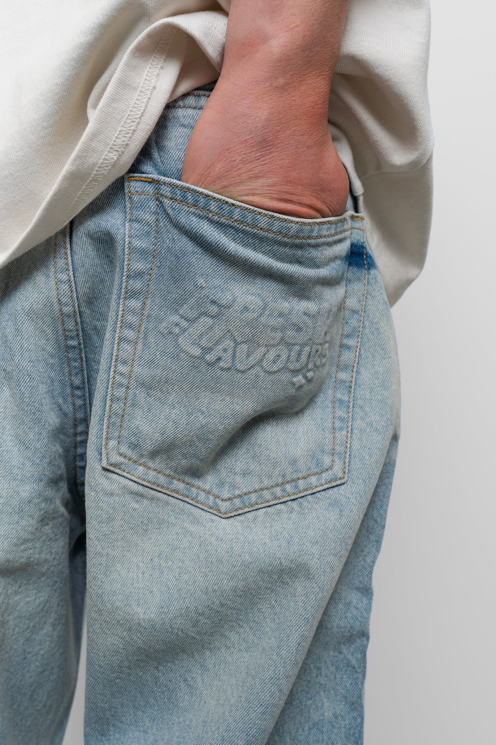 Fresh Couture - Fresh Relaxed Jean 079 - Blue Wash - Image 3