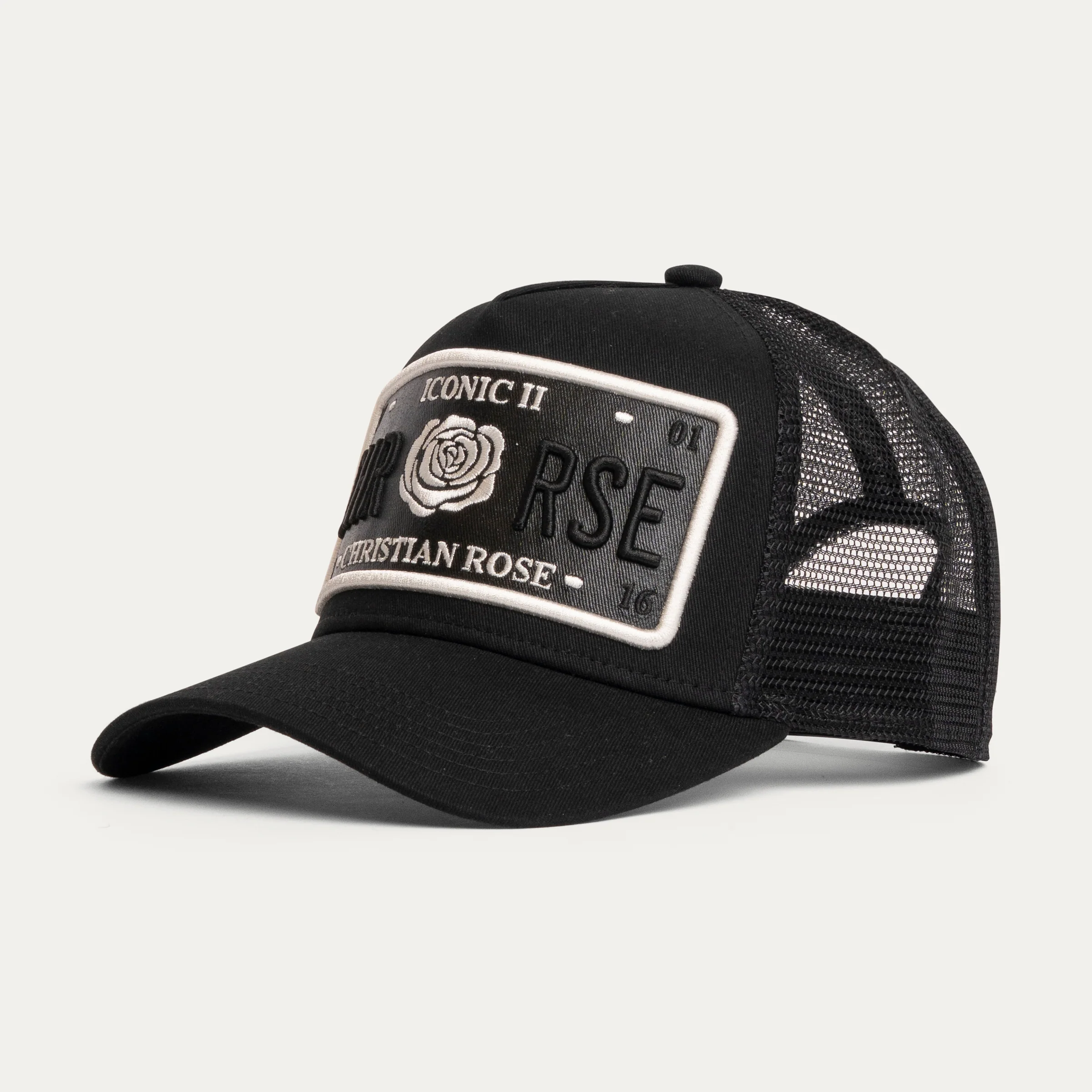 Christian Rose - Vinyl Plate Cap - Black/White - Image 3