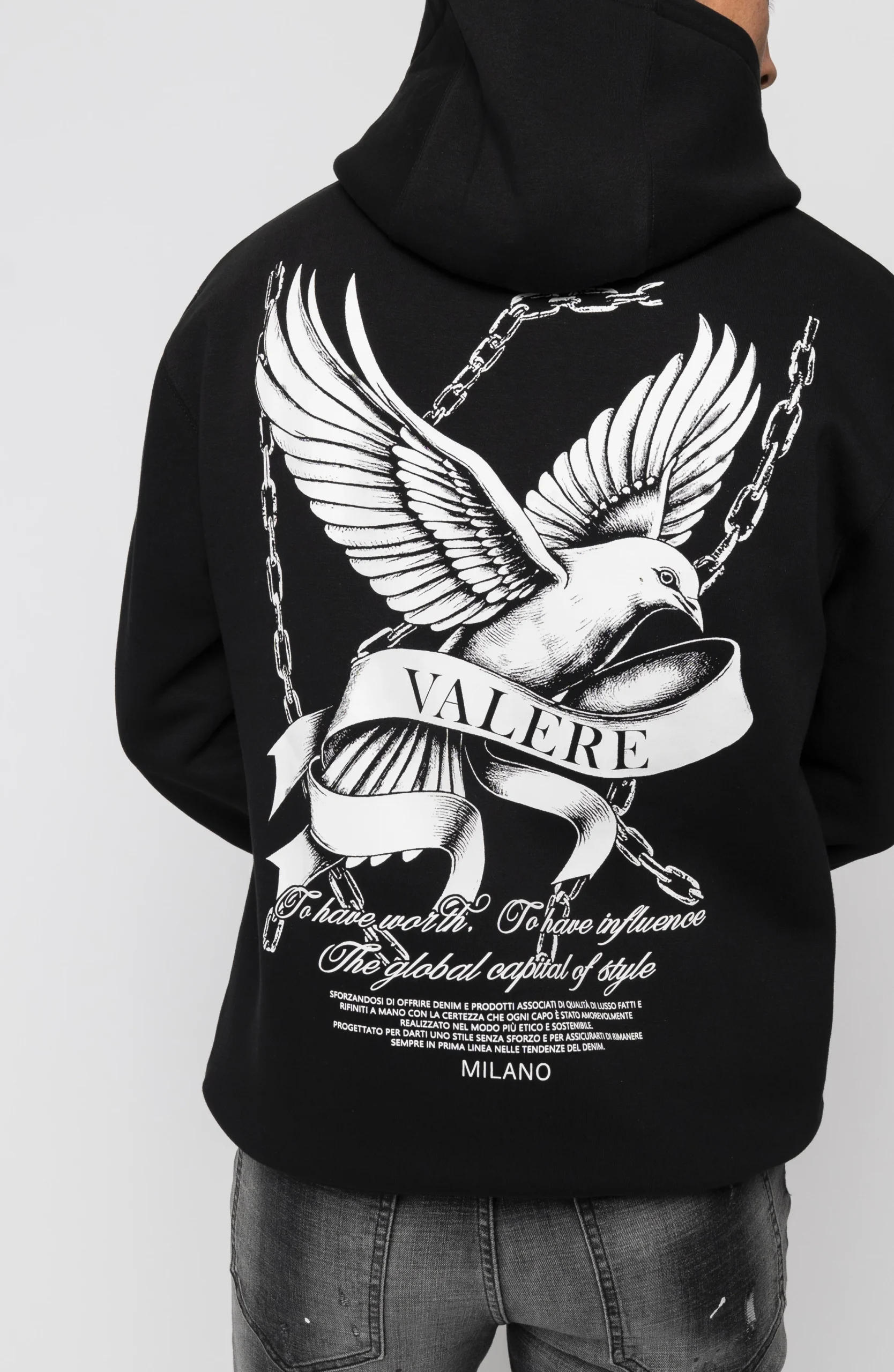 Valére Milano - Monviso Hoodie - Black - Image 3