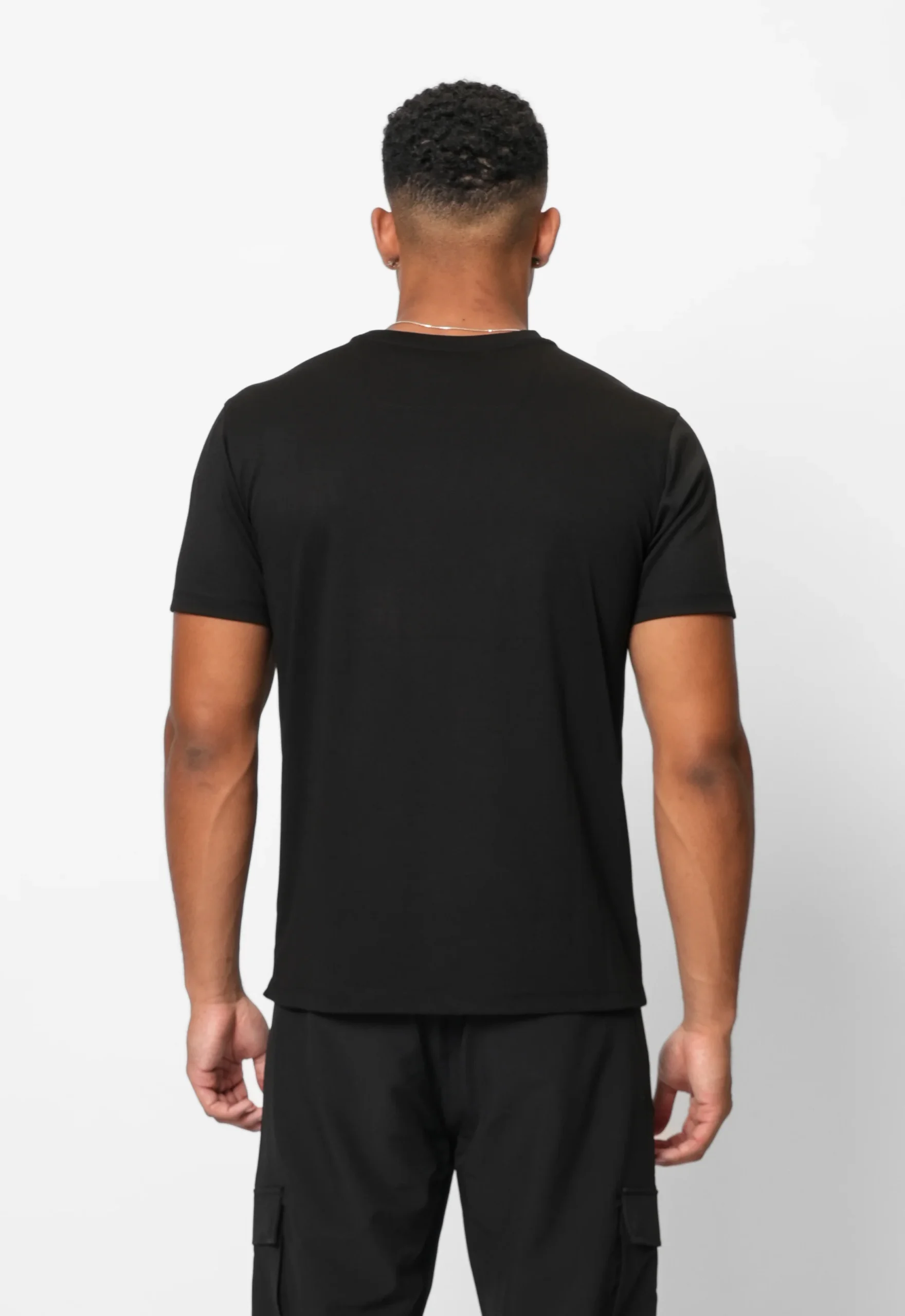 Valére Milano - Luxe Mercerised T-Shirt - Black - Image 3