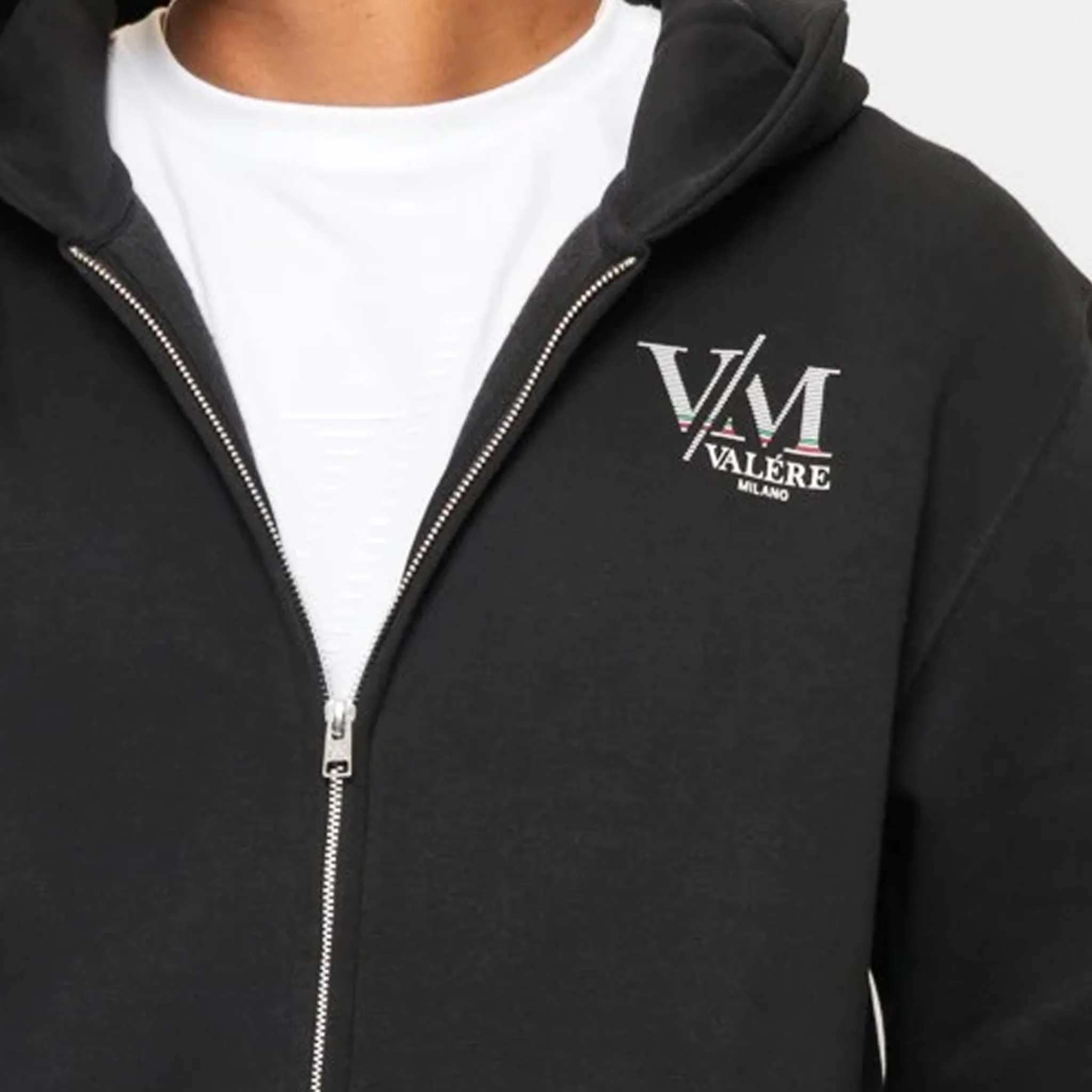 Valére Milano - Monte Zip Up Hoodie - Black - Image 4