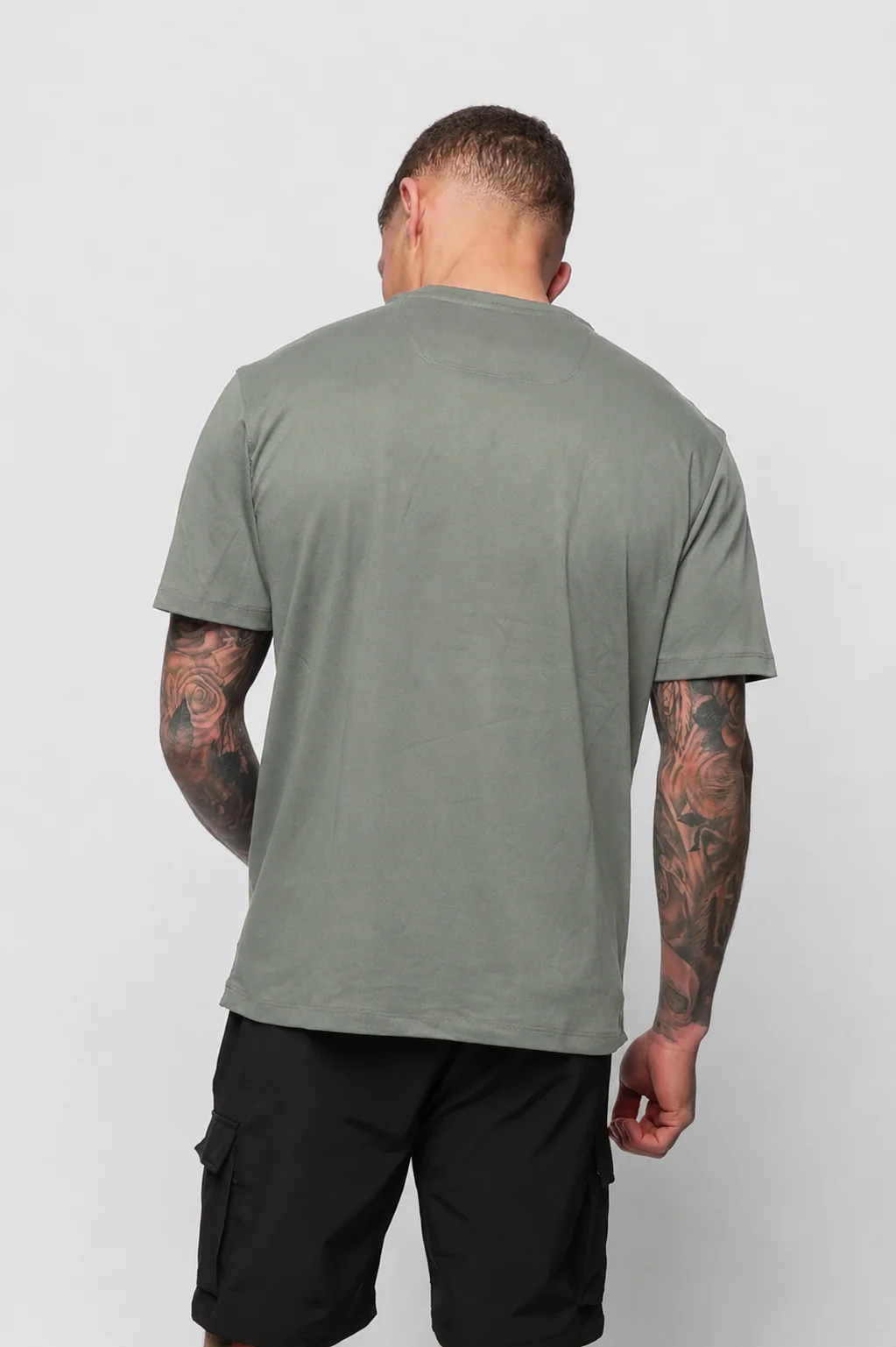 Valére Milano - Luxe Mercerised T-Shirt - Khaki - Image 2