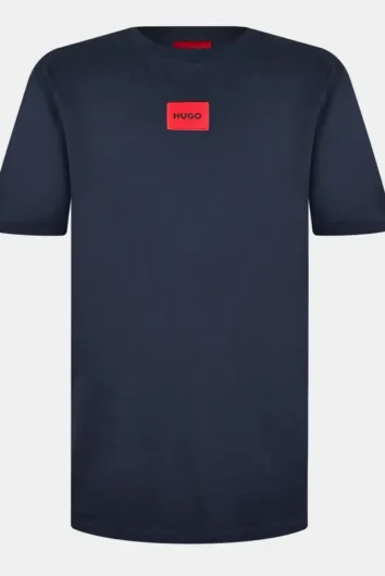 HUGO - Diragolino Cotton-Jersey T-Shirt - Navy