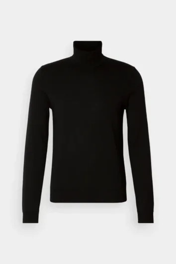 HUGO - San Thomas Roll Neck Jumper - Black