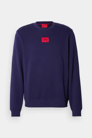 HUGO - Diragol Cotton Crewneck Sweatshirt - Navy