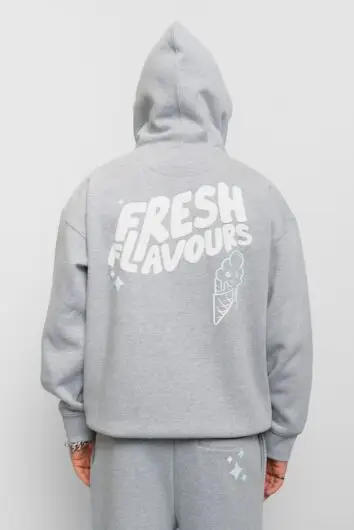 Fresh Couture - Fresh Flavours Hoody 030 - Marl Grey
