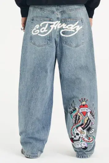 Ed Hardy - NYC Skull Xxtra Denim Jeans - Blue