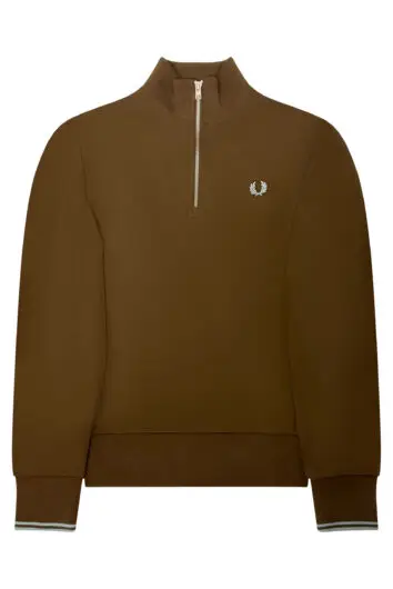 Fred Perry - Halfzip Sweatshirt M3574 - Brown