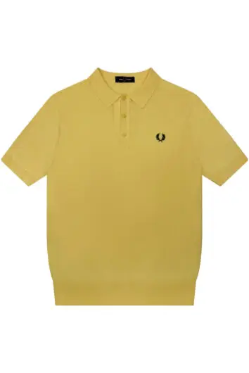 Fred Perry - Cotton Knit Shirt K9725 - Gold