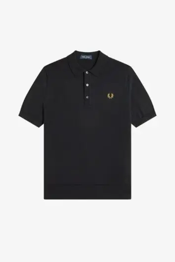 Fred Perry - Cotton Knit Shirt K9725 - Black