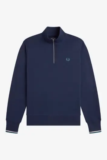 Fred Perry - Halfzip Sweatshirt M3574 - Tennis Blue