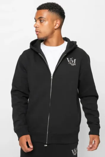 Valére Milano - Monte Zip Up Hoodie - Black